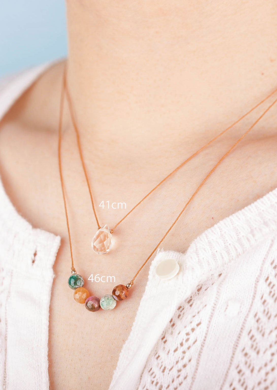 Collier en Cristal de Roche Nouveau Jour pour la Clarté