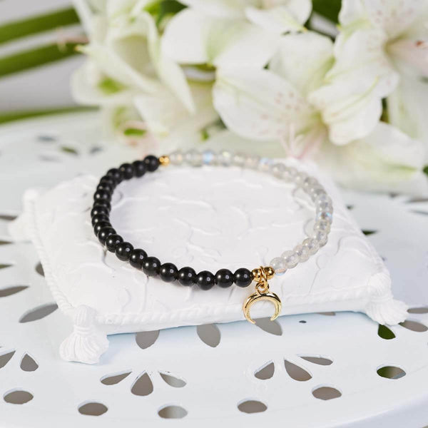 Bracelet "Un Jour Nouveau"en Tourmaline et Labradorite