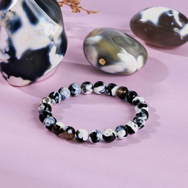 Bracelet "Guérison des Profondeurs" en Agate Orque