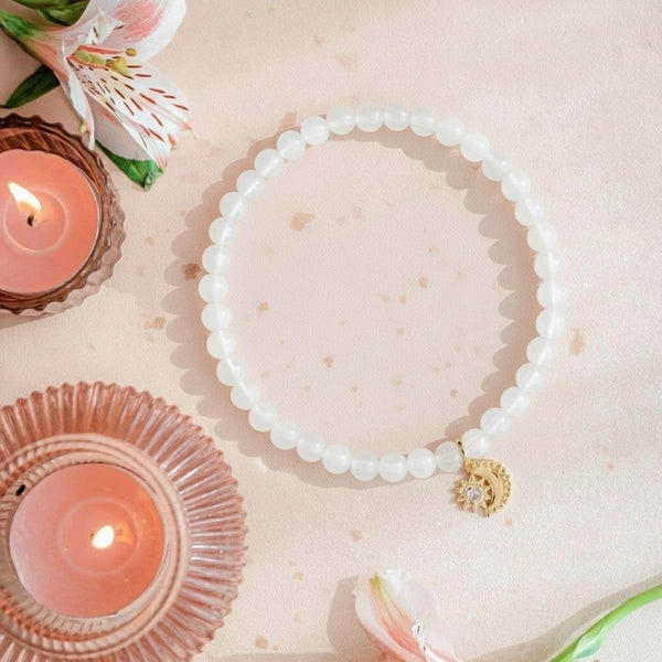 Bracelet "Puissance féminine" en Pierre de lune