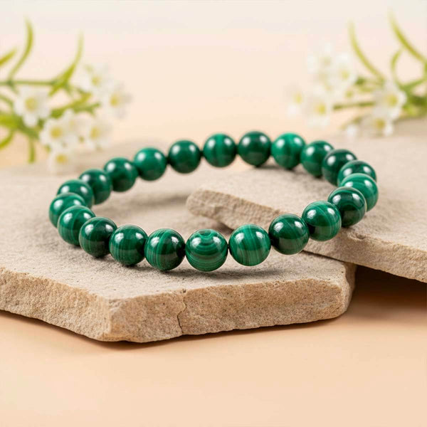 Bracelet Malachite “Cercles de Sérénité”