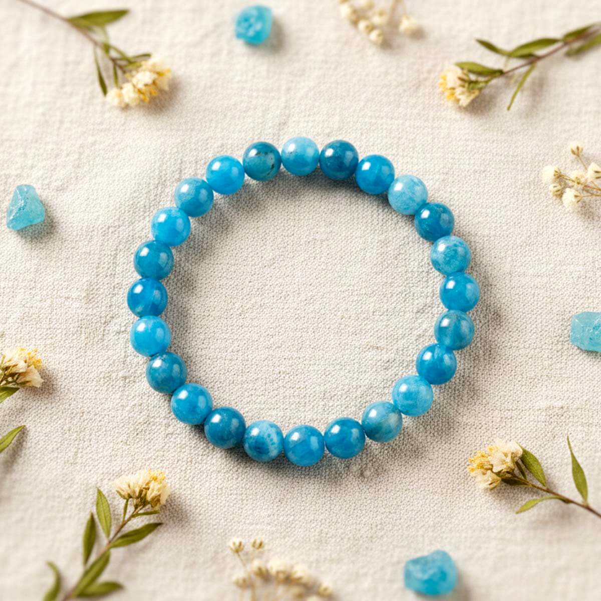 Bracelet Apatite "L'Instant Présent"