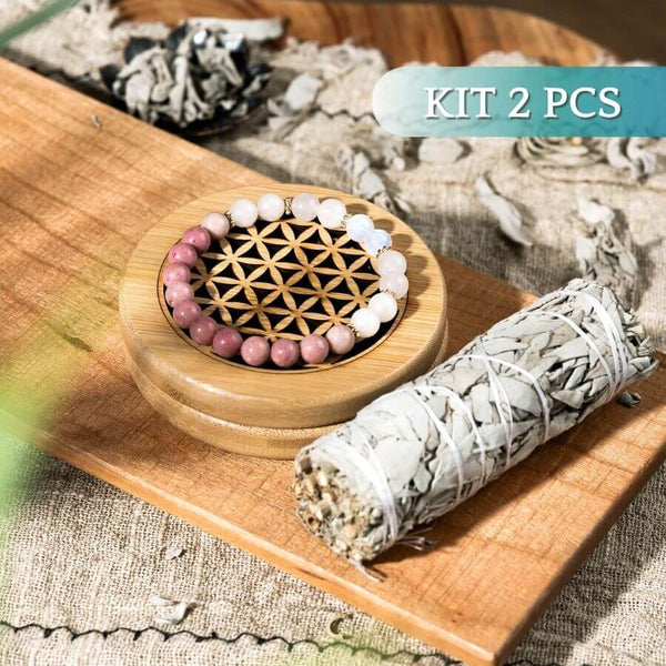 Kit Purification Sauge & Fleur de Vie (2 pièces)