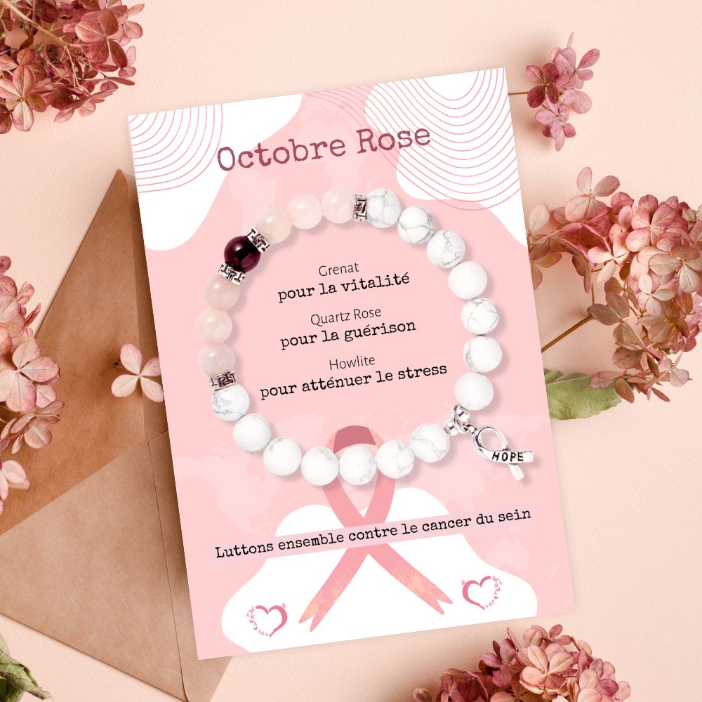 Bracelet 'Octobre Rose' - Hope