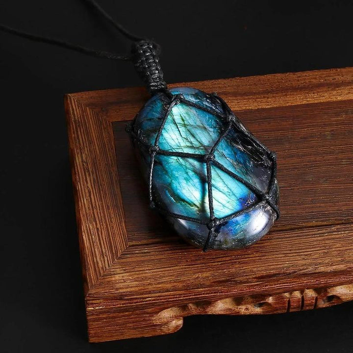 Dragons Heart Labradorite Necklace - youwows