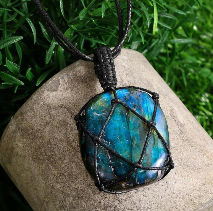 Dragons Heart Labradorite Necklace - youwows