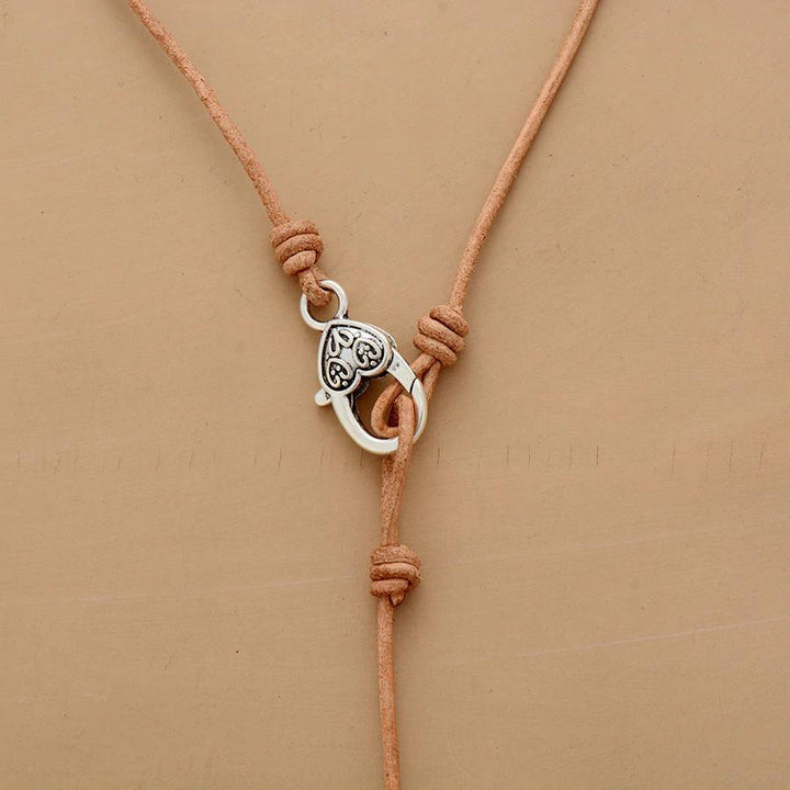 Pyrite Pebble Teardrop  Necklace - youwows