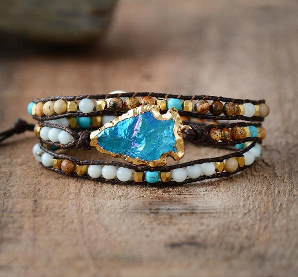 Gold Ocean Arrowhead Bracelet - youwows