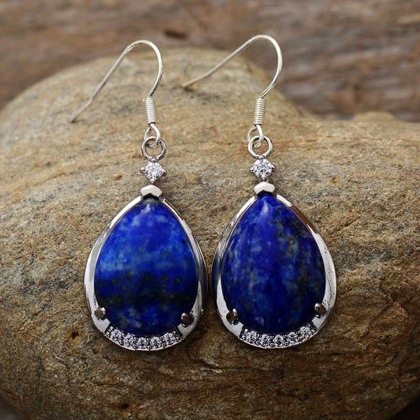 Boucles d'oreilles Lapis Teardrop Close To Me