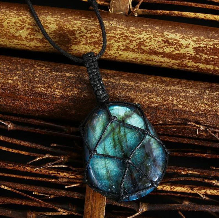 Dragons Heart Labradorite Necklace - youwows