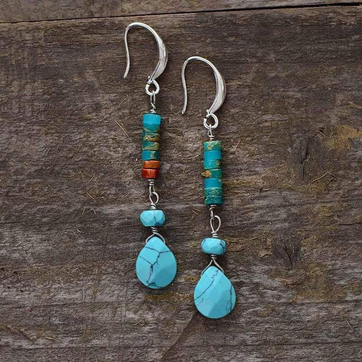 Handmade Turquoise Blue Ocean Earrings - youwows