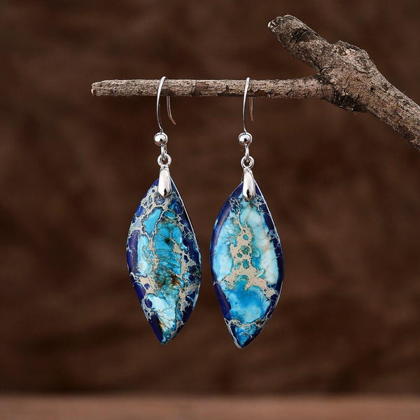 Boucles d'oreilles en jaspe Sonate du clair de lune